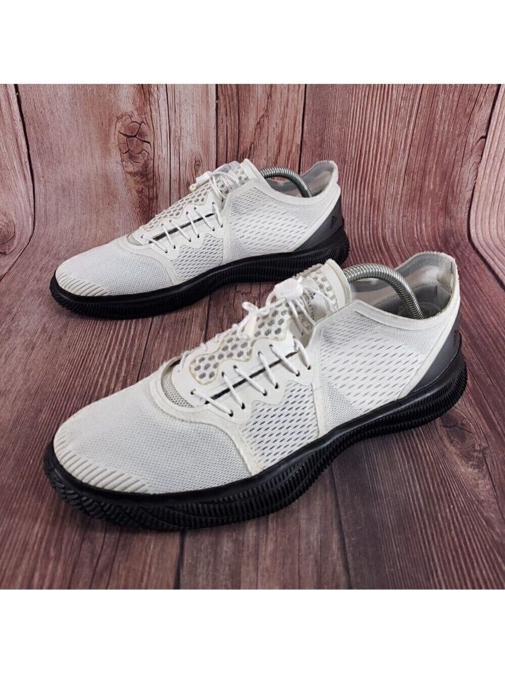 Adidas x Stella McCartney Pureboost Womens 10 Trainer White Black Shoes Sneakers